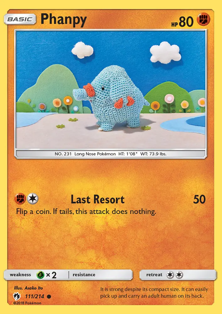 Phanpy — Lost Thunder card #111