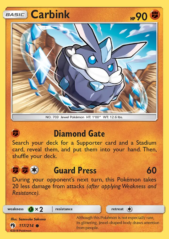Carbink — Lost Thunder card #117