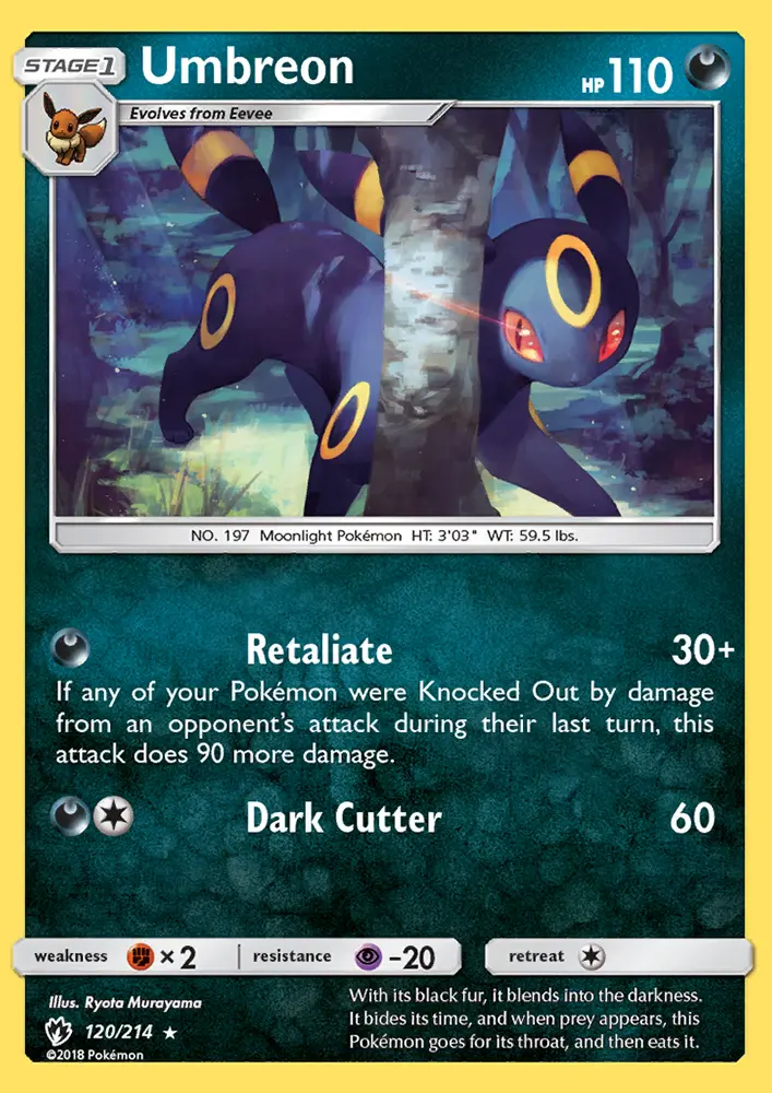 Umbreon — Lost Thunder card #120
