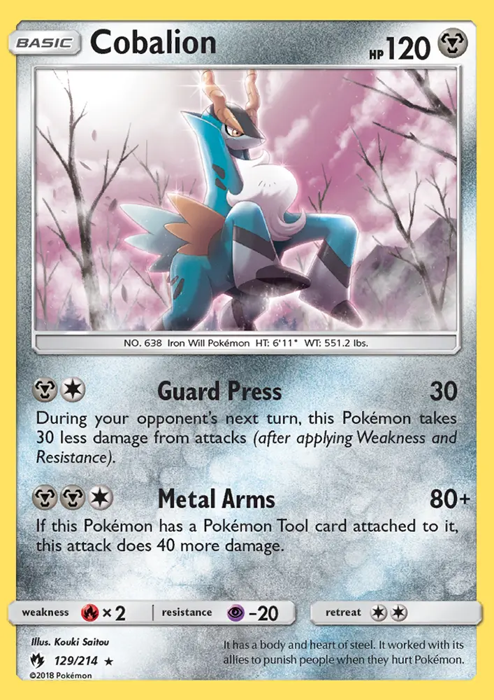 Cobalion — Lost Thunder card #129