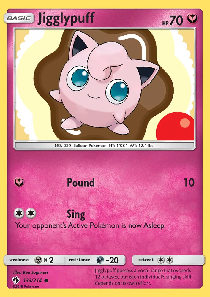 Jigglypuff — Lost Thunder card #133