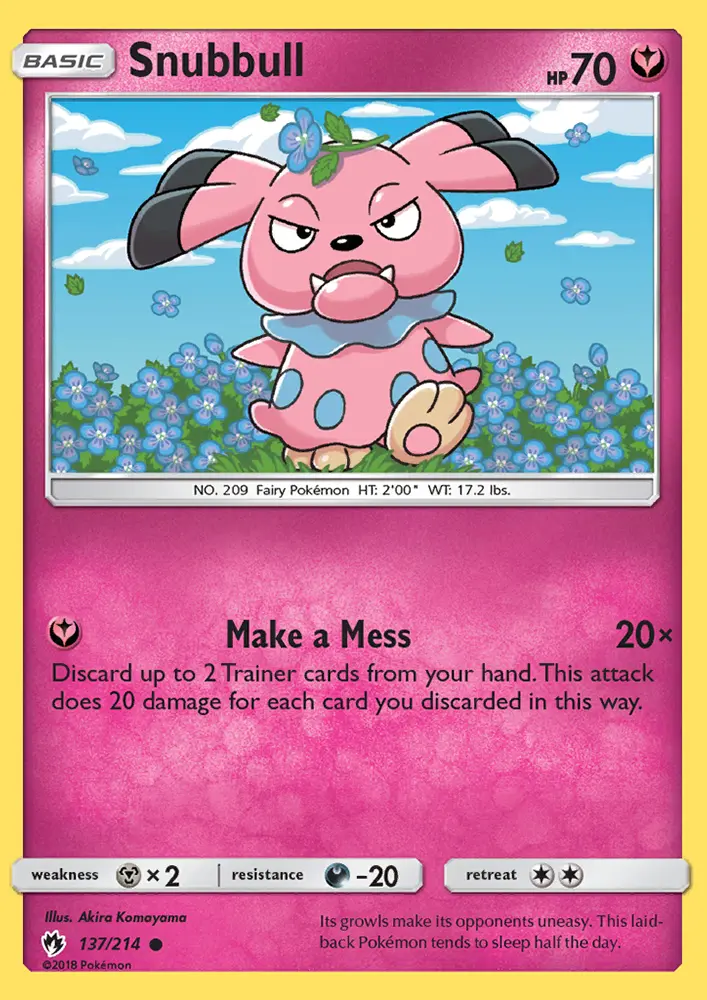 Snubbull — Lost Thunder card #137
