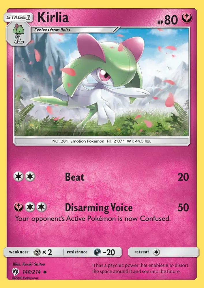 Kirlia — Lost Thunder card #140