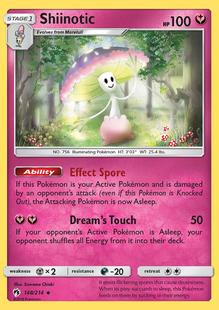 Shiinotic — Lost Thunder card #148