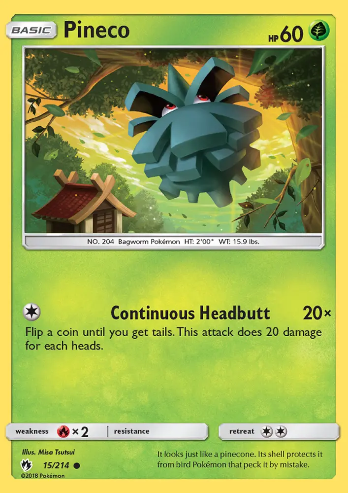 Pineco — Lost Thunder card #15