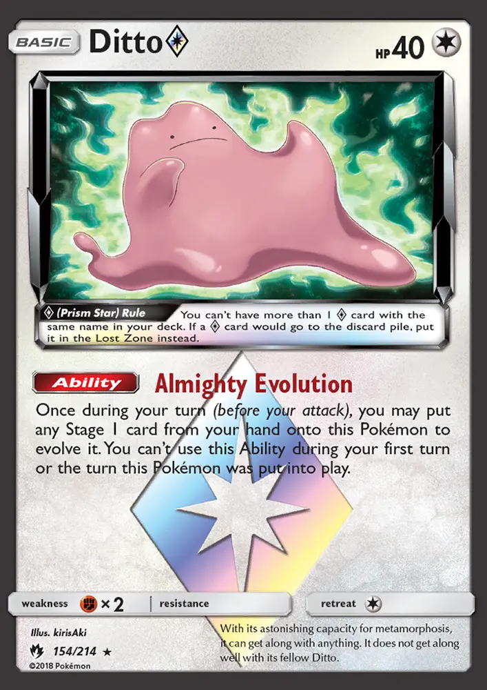 Ditto ◇ — Lost Thunder card #154