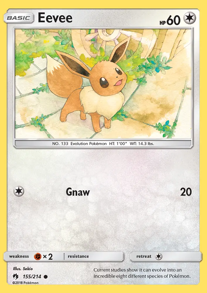 Eevee — Lost Thunder card #155