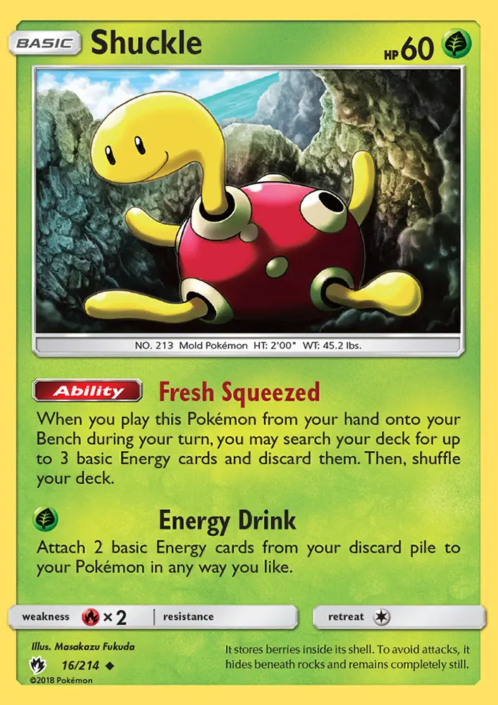 Shuckle — Lost Thunder card #16