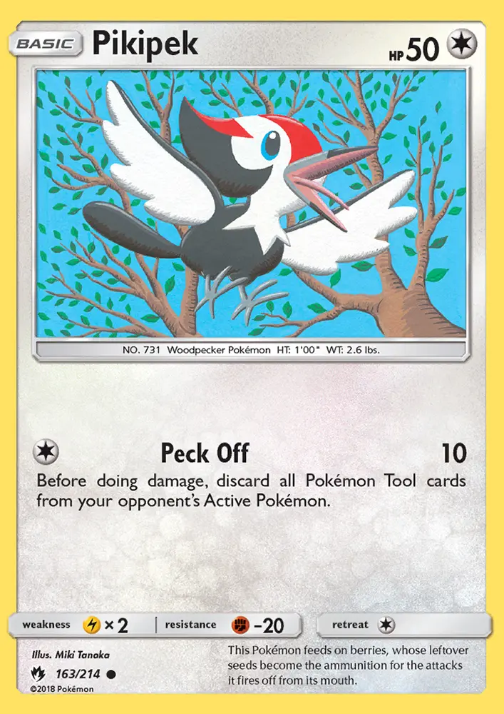 Pikipek — Lost Thunder card #163