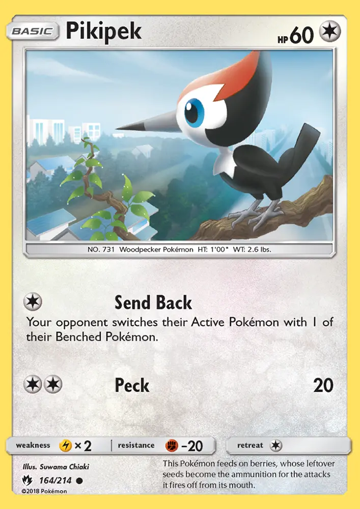 Pikipek — Lost Thunder card #164