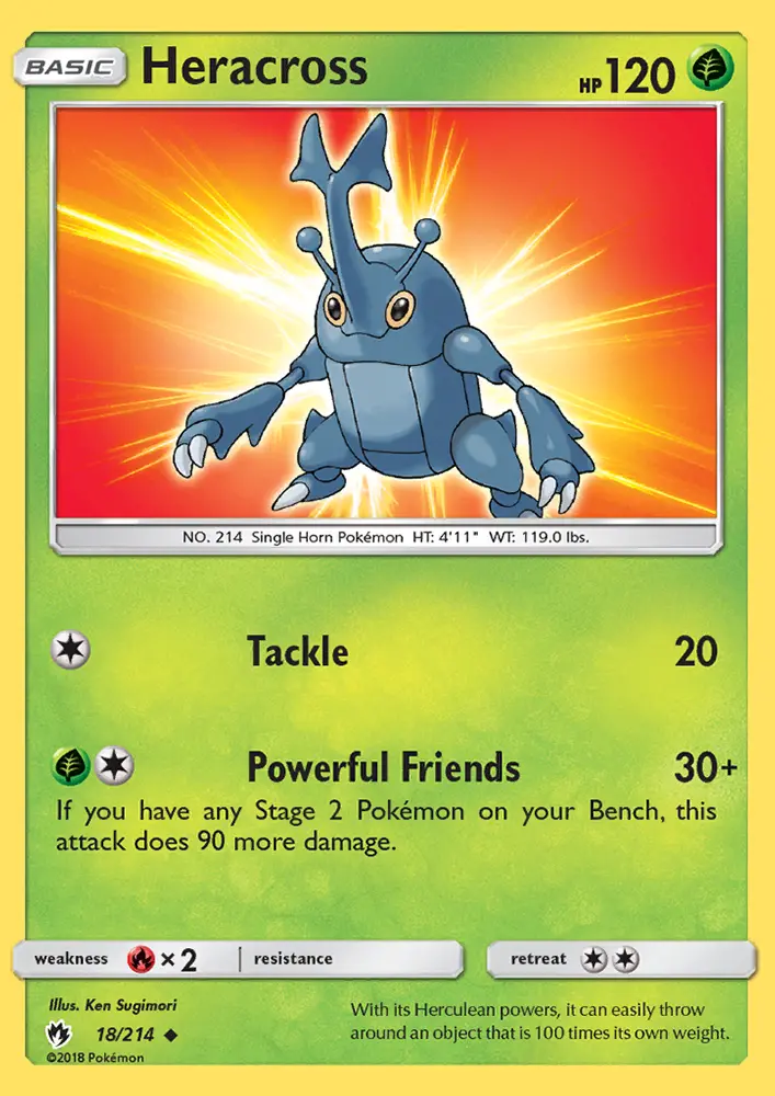 Heracross — Lost Thunder card #18