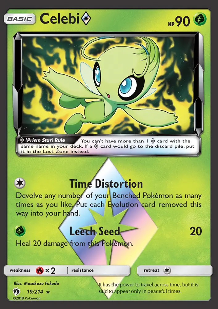 Celebi ◇ — Lost Thunder card #19