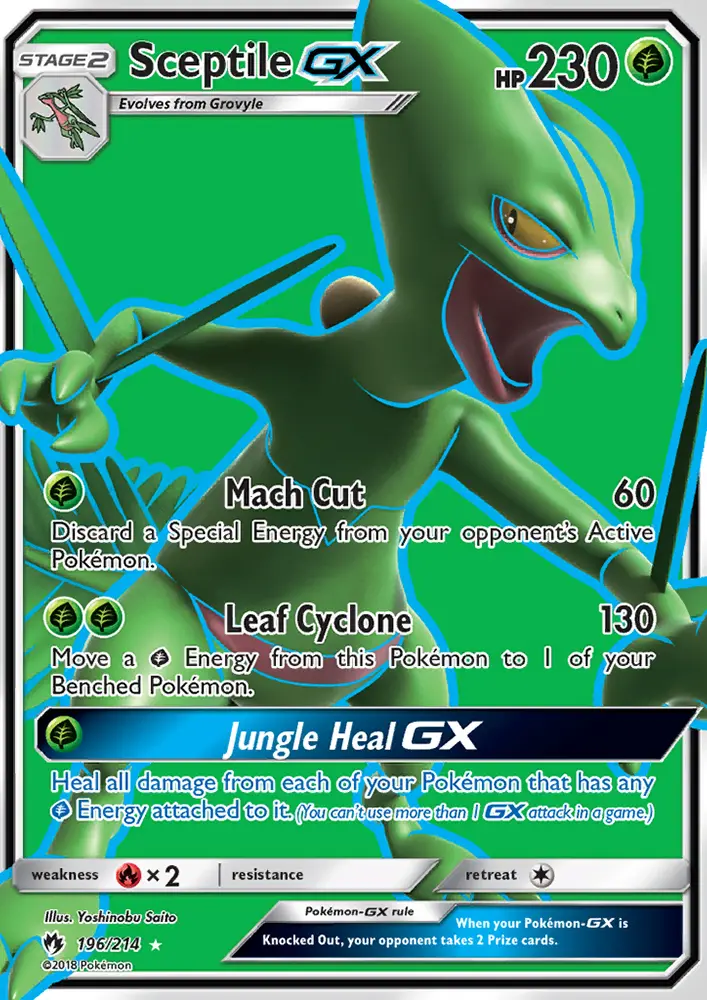 Sceptile GX — Lost Thunder card #196