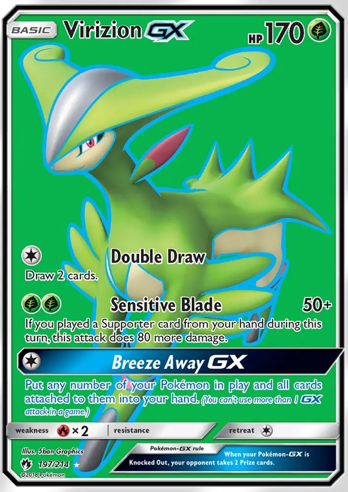 Virizion GX — Lost Thunder card #197