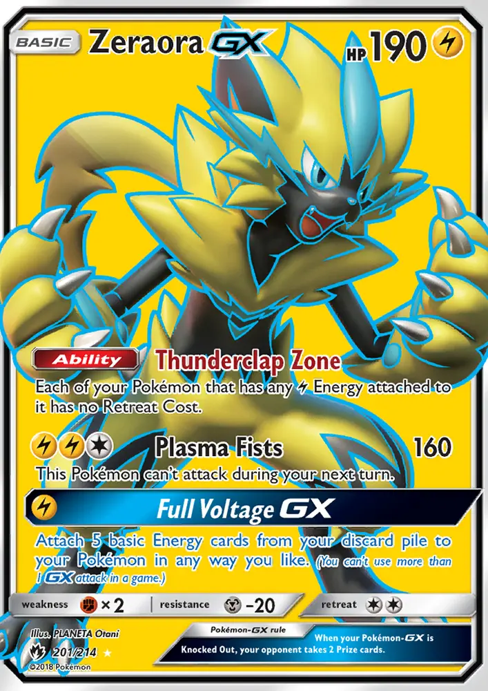 Zeraora GX — Lost Thunder card #201