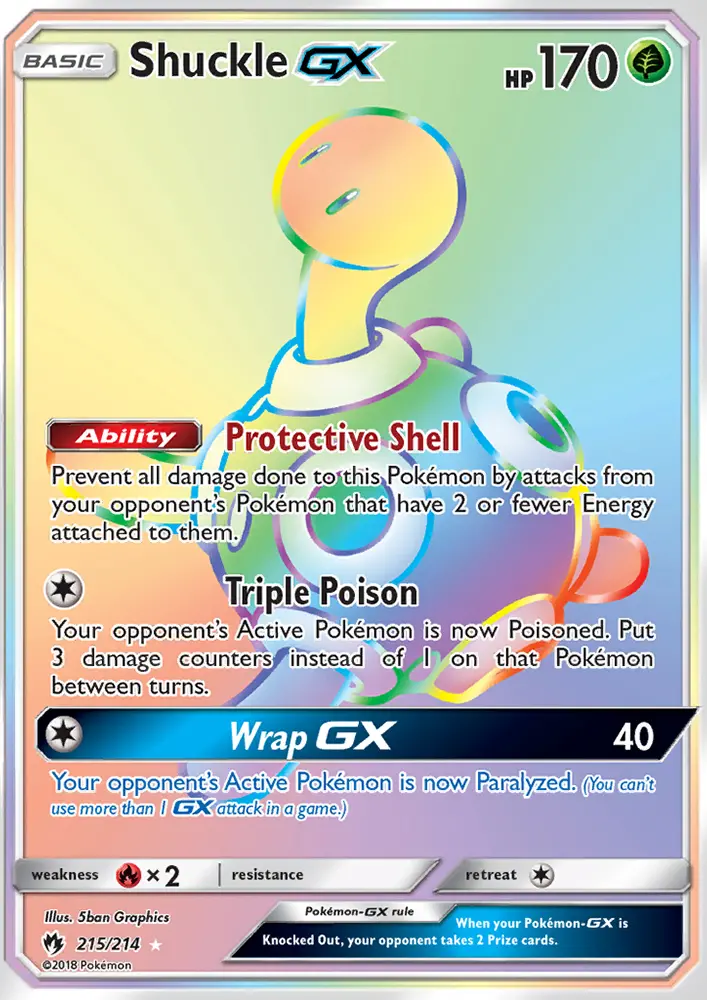 Shuckle GX — Lost Thunder card #215