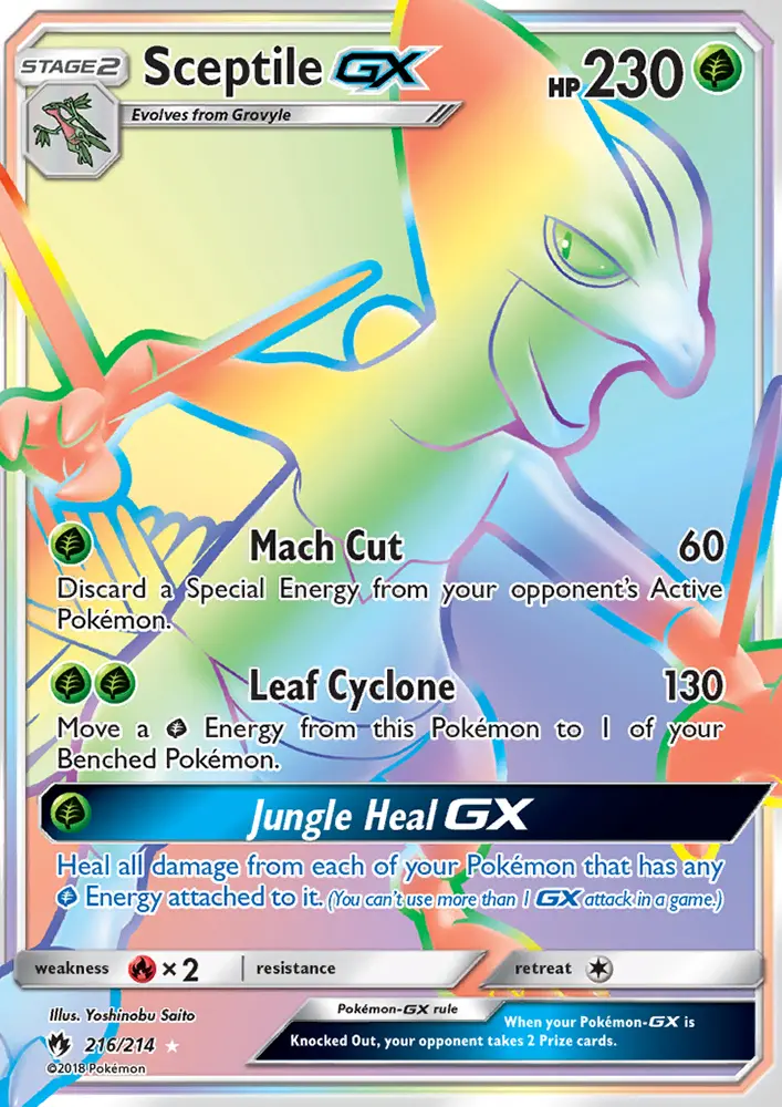 Sceptile GX — Lost Thunder card #216