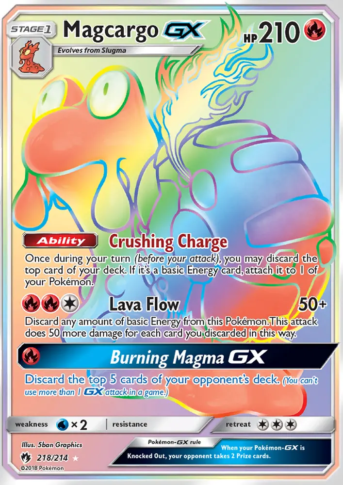 Magcargo GX — Lost Thunder card #218