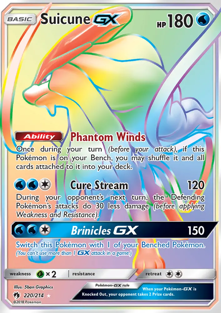 Suicune GX — Lost Thunder card #220