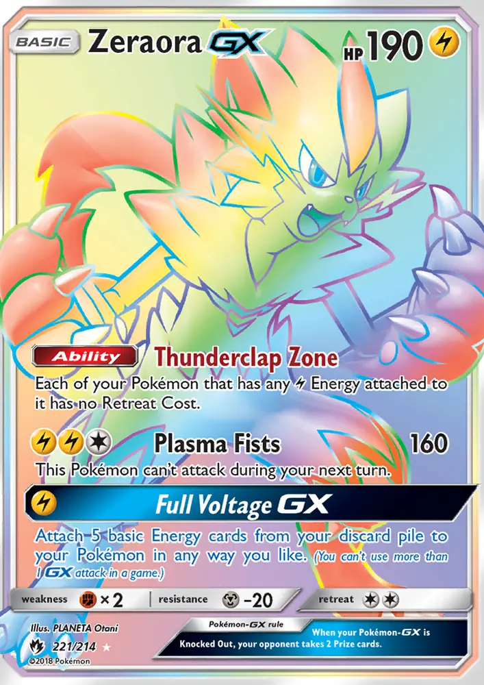 Zeraora GX — Lost Thunder card #221