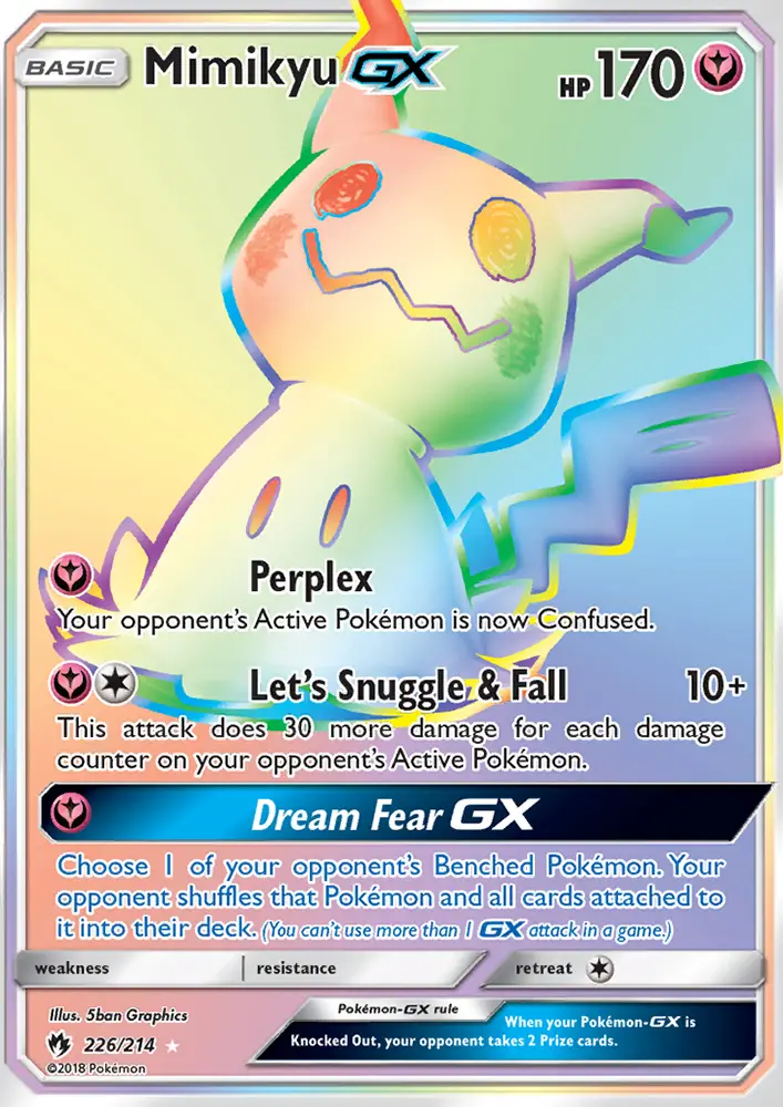 Mimikyu GX — Lost Thunder card #226