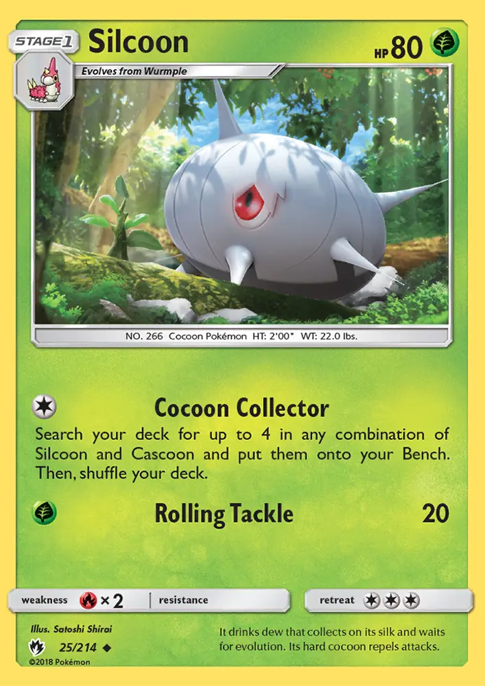 Silcoon — Lost Thunder card #25