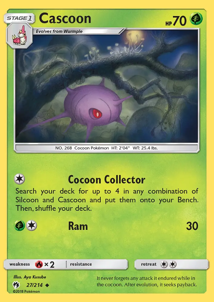 Cascoon — Lost Thunder card #27