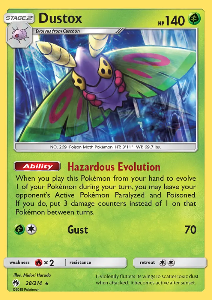 Dustox — Lost Thunder card #28