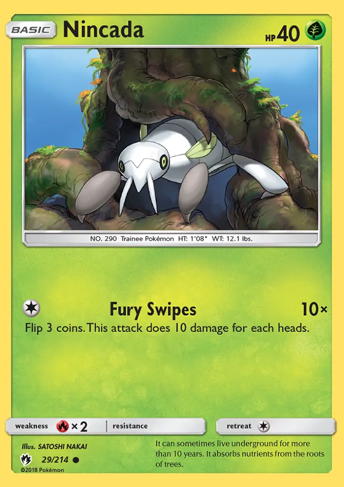 Nincada — Lost Thunder card #29