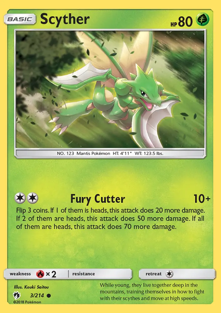 Scyther — Lost Thunder card #3