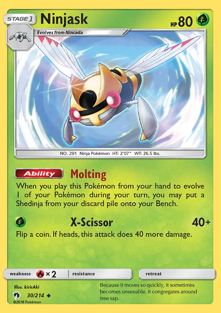 Ninjask — Lost Thunder card #30