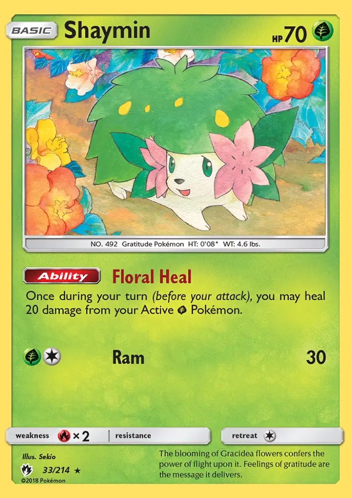 Shaymin — Lost Thunder card #33