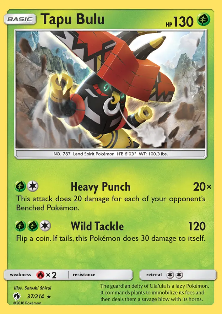 Tapu Bulu — Lost Thunder card #37