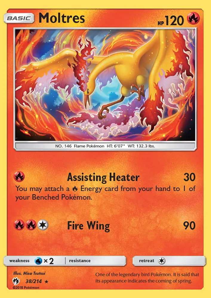 Moltres — Lost Thunder card #38