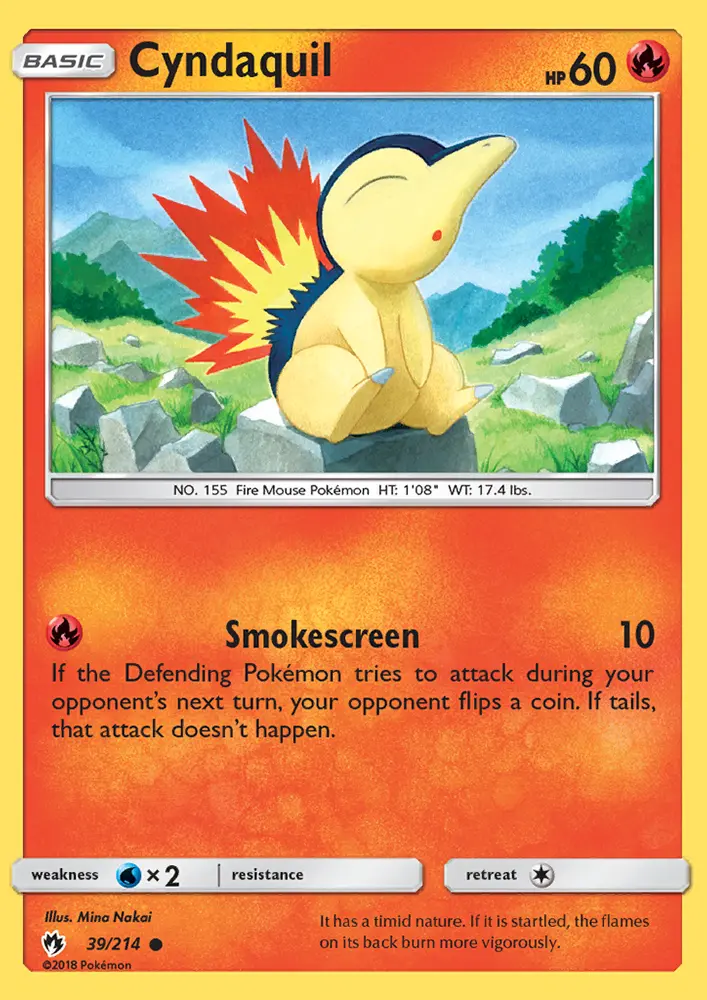 Cyndaquil — Lost Thunder card #39