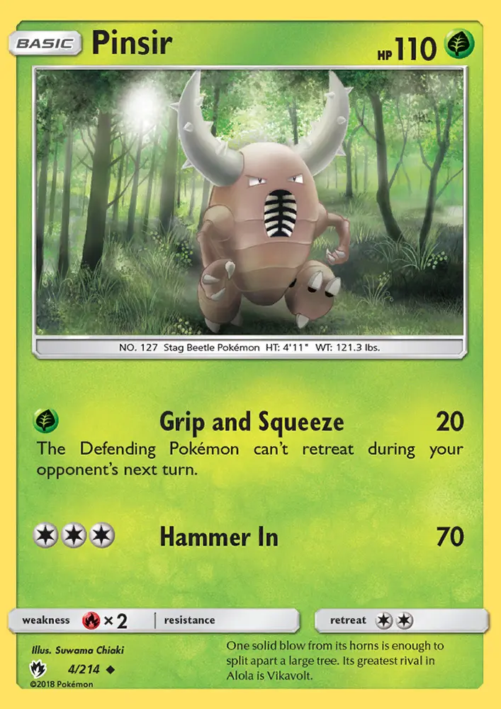 Pinsir — Lost Thunder card #4
