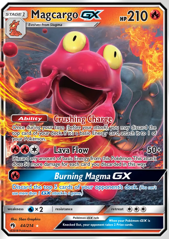 Magcargo GX — Lost Thunder card #44