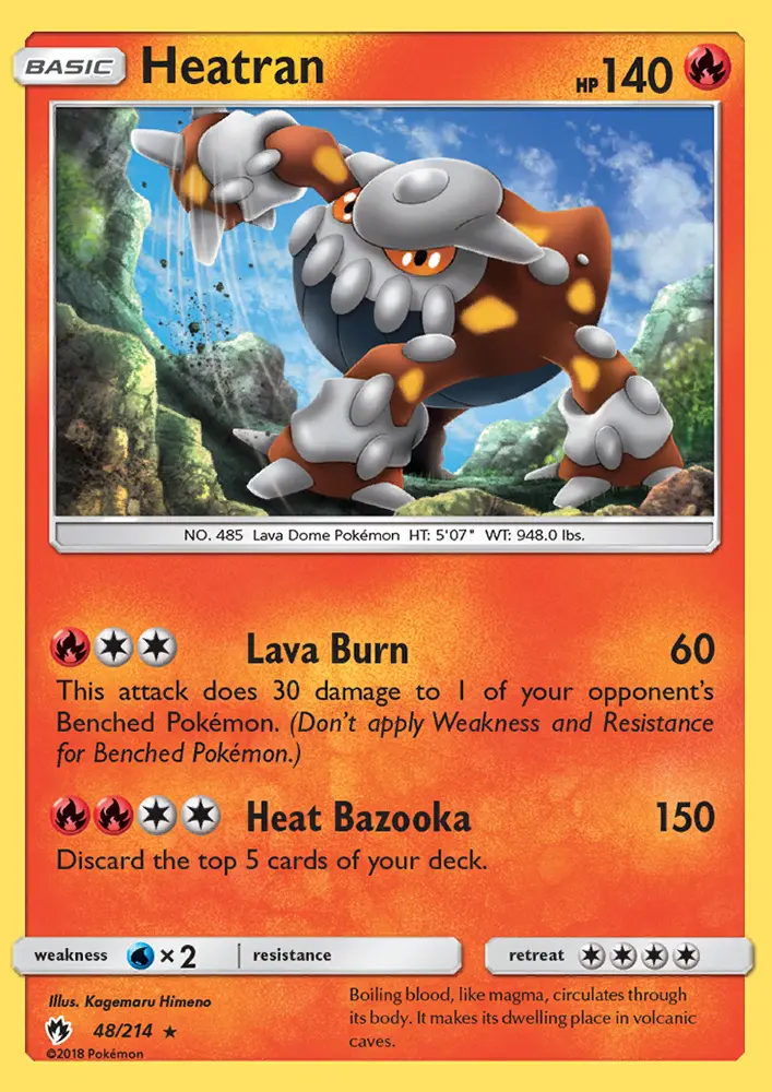 Heatran — Lost Thunder card #48