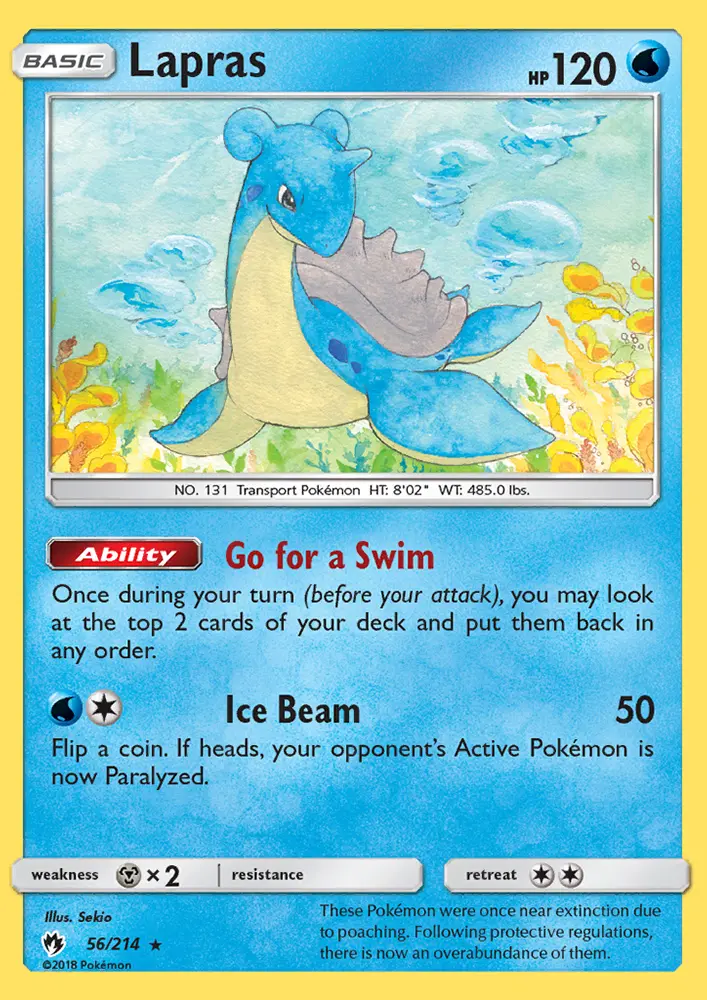 Lapras — Lost Thunder card #56