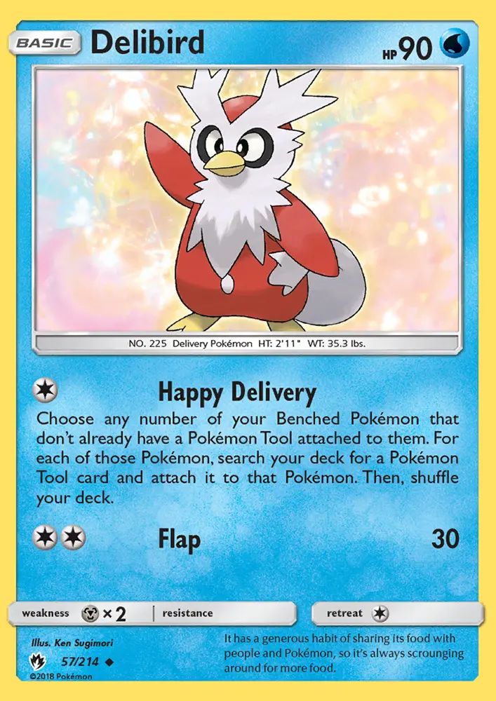 Delibird — Lost Thunder card #57