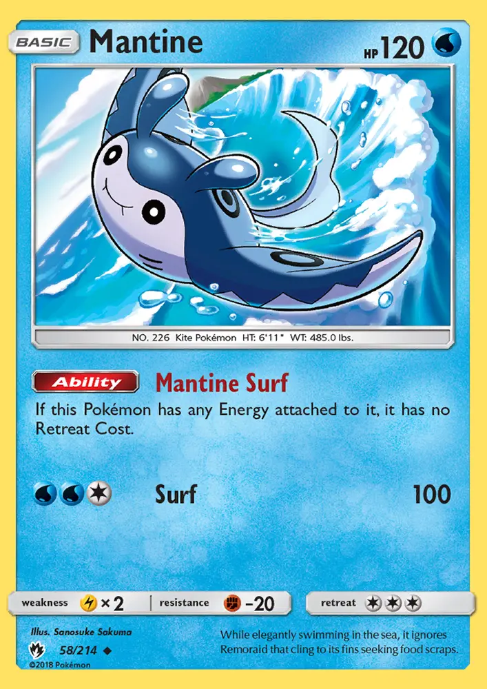 Mantine — Lost Thunder card #58