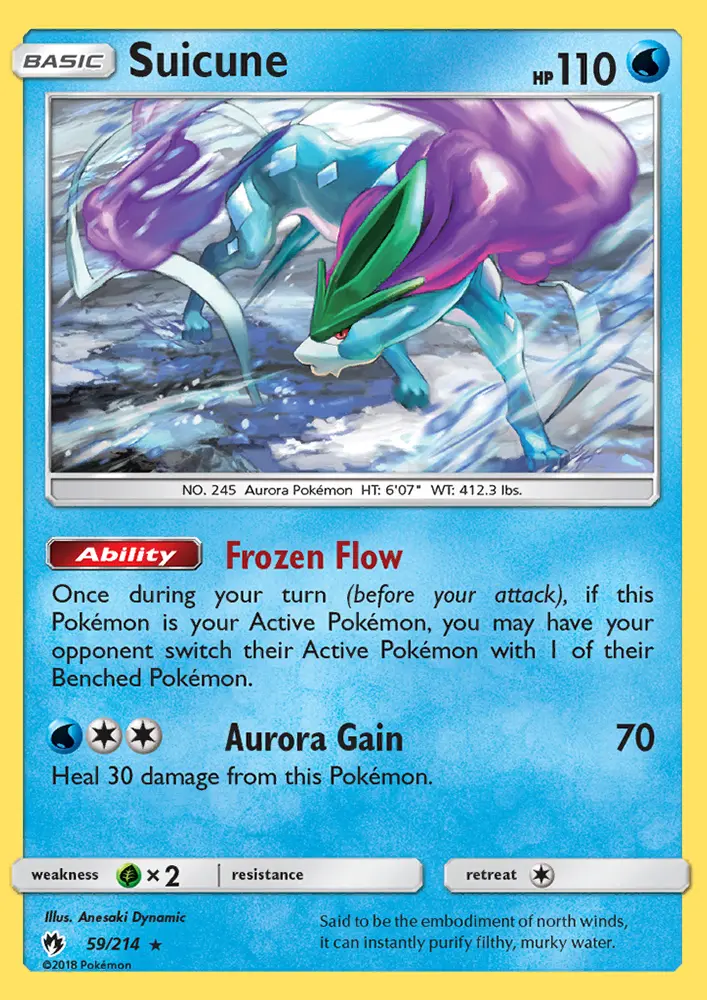 Suicune — Lost Thunder card #59