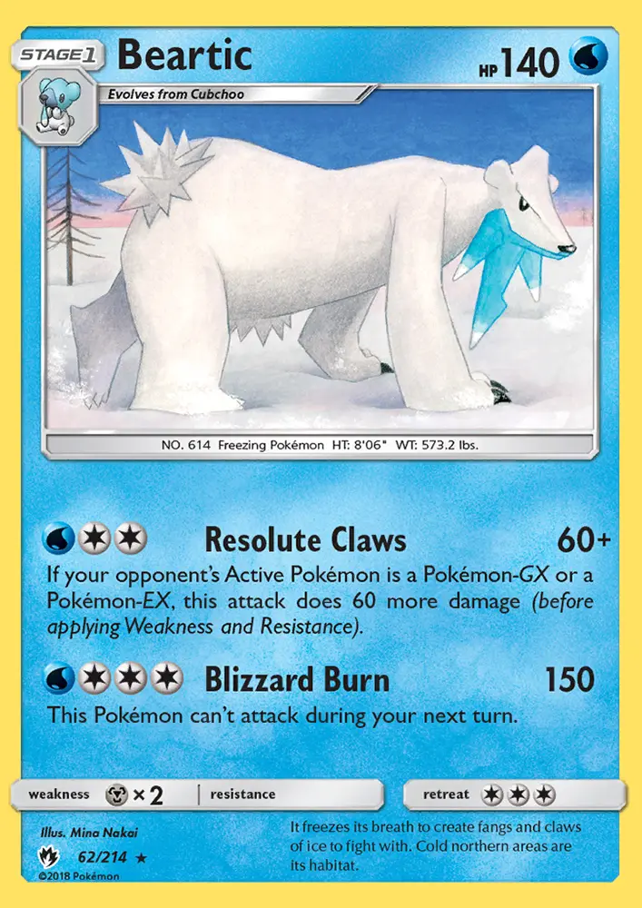 Beartic — Lost Thunder card #62
