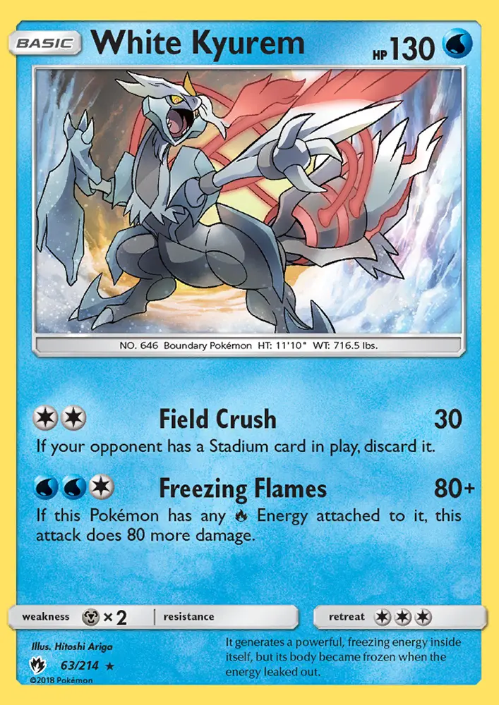 White Kyurem — Lost Thunder card #63