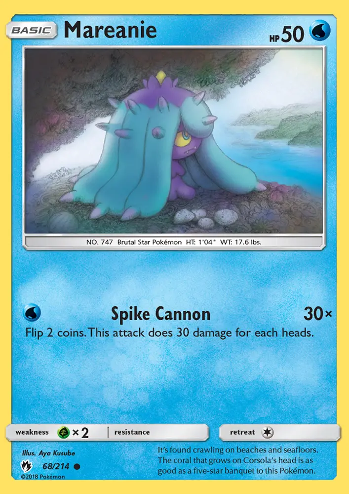 Mareanie — Lost Thunder card #68
