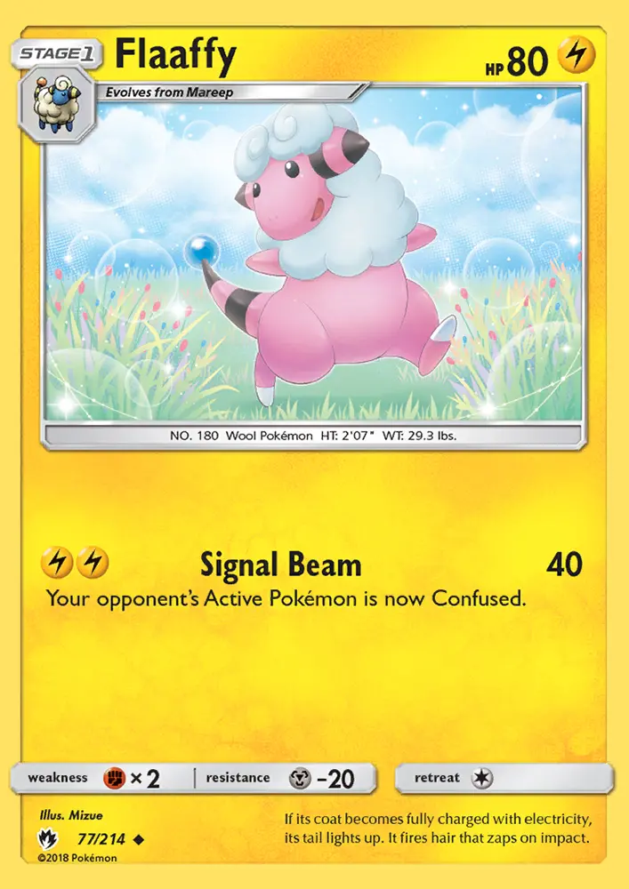 Flaaffy — Lost Thunder card #77
