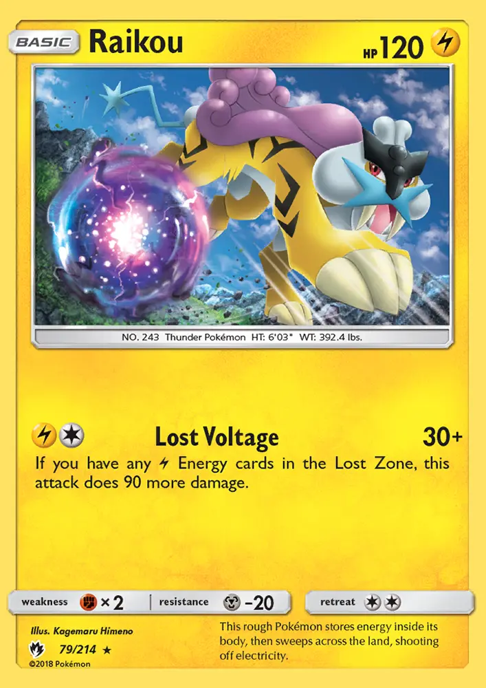 Raikou — Lost Thunder card #79