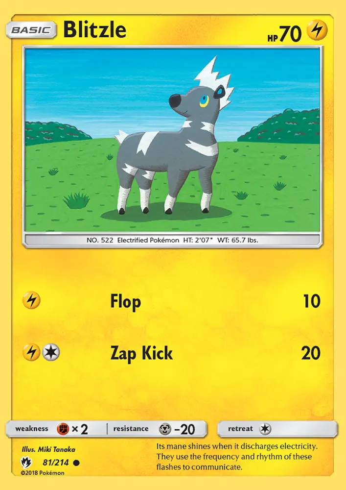 Blitzle — Lost Thunder card #81