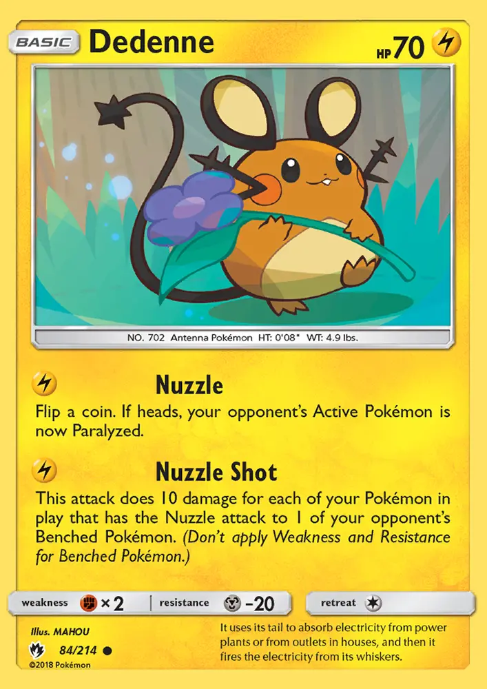 Dedenne — Lost Thunder card #84