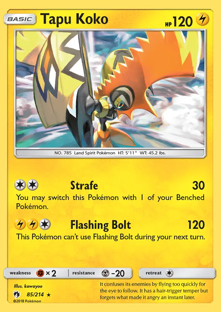 Tapu Koko — Lost Thunder card #85